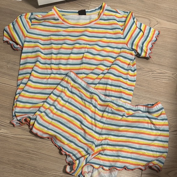 Colorful Striped Women’s Pajamas - Picture 1 of 2